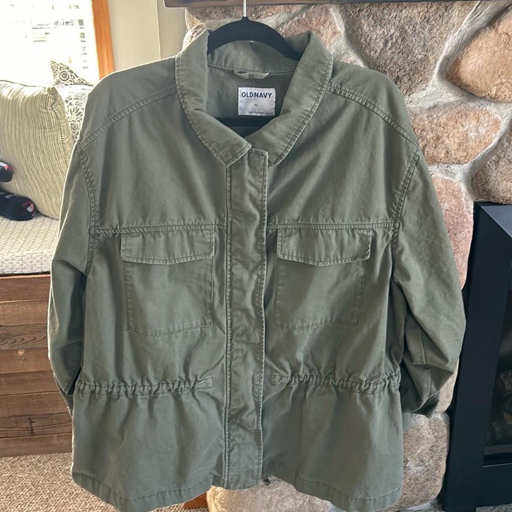 Old Navy Xl Olive Green Utility Jacket